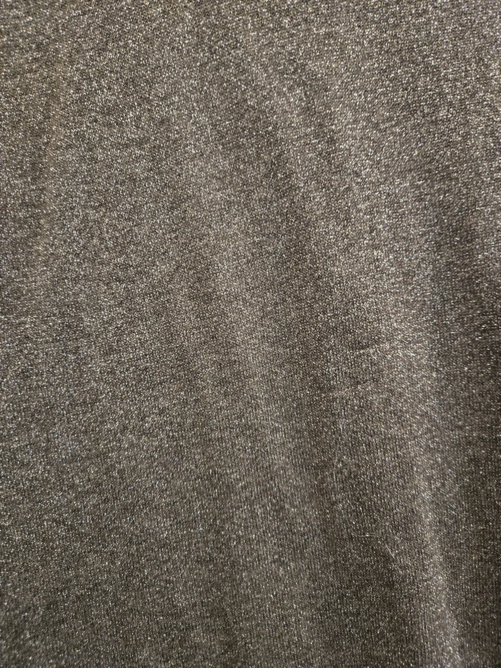 Jones New York Metallic Silver Cowl Neck Top